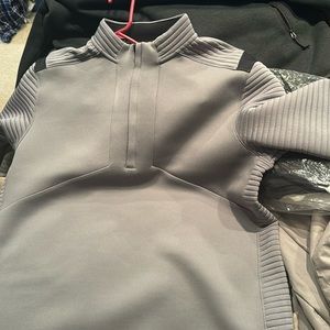 Grey Under Armour ColdGear Quarter Zip - Sz: XL